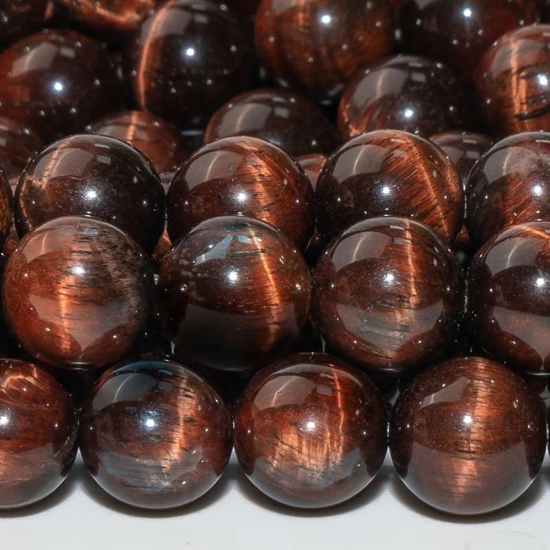 Multi-Size Red Tiger's Eye Beads for Jewelry Making